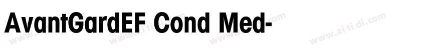 AvantGardEF Cond Med字体转换